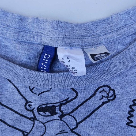 H&M Divided Size M Gray Simpson Shirt - Picture 4 of 10